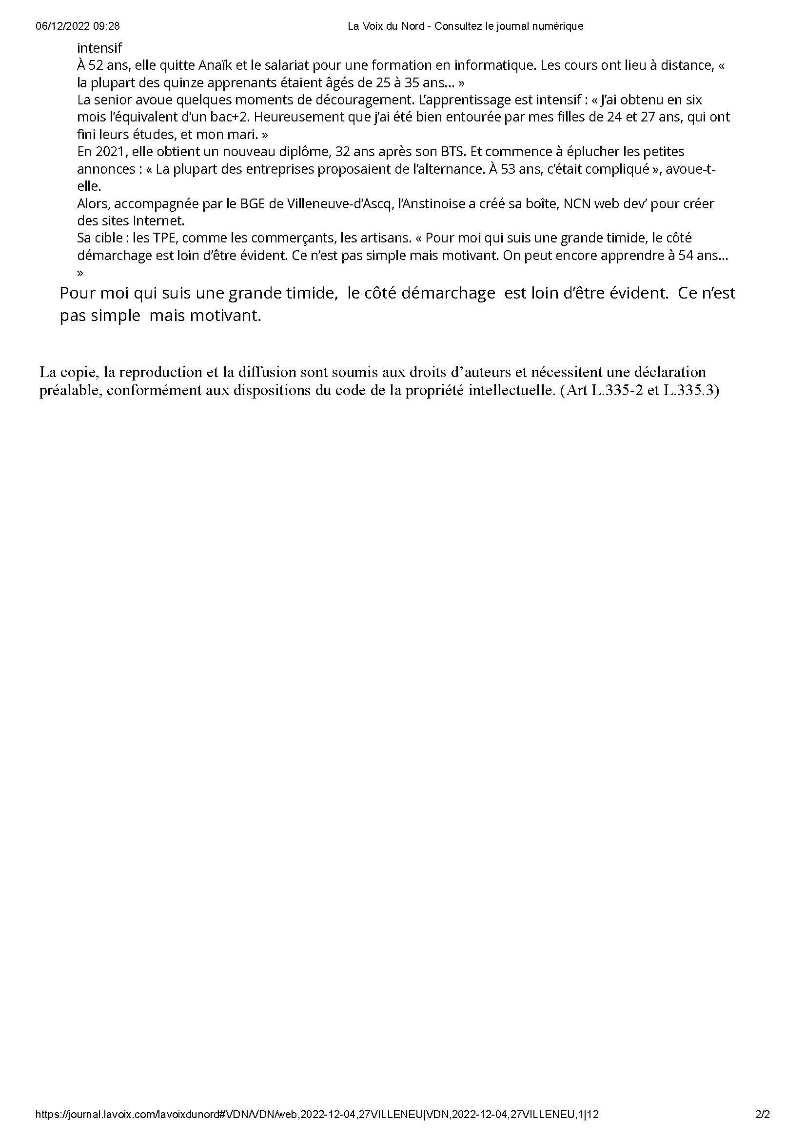 page 2 article voix du nord